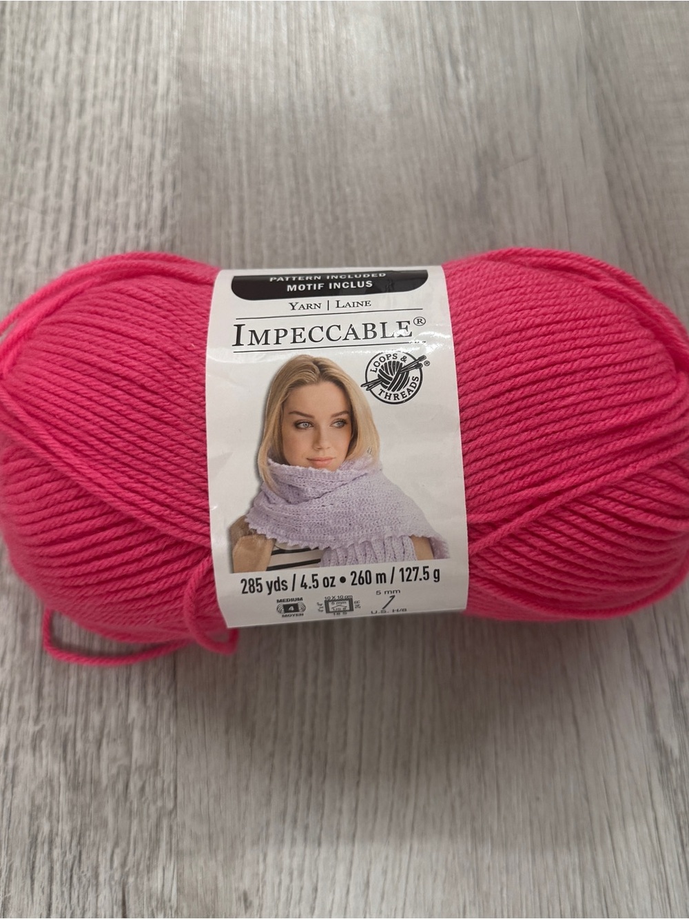 Impeccable Acrylic Yarn Lippy Color 285 yds / 4.5 oz